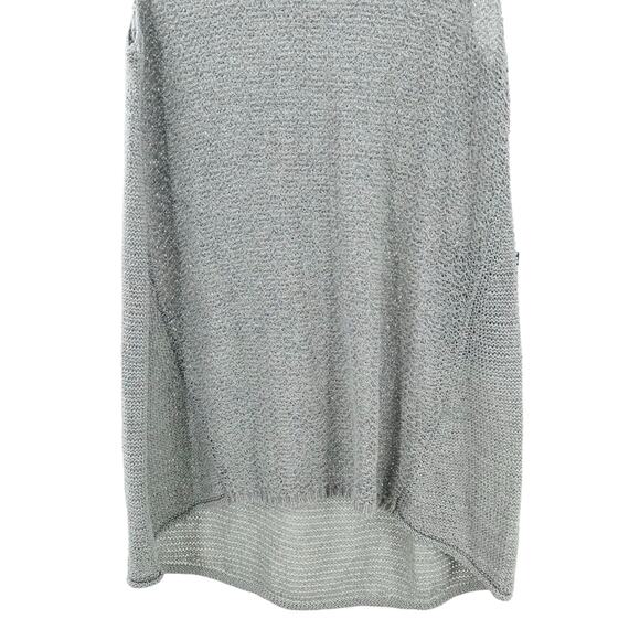 Vera Wang NWT Silver Gray Mesh Tank Top medium - Picture 5 of 6